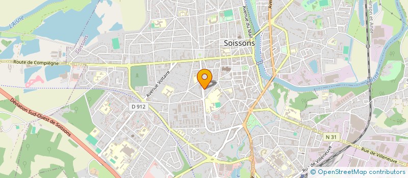localisation de l'entreprise DIVINA à SOISSONS