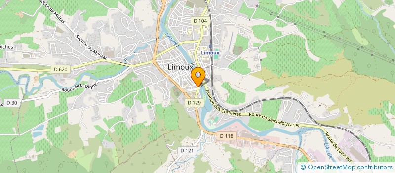 localisation de l'entreprise DIVINAROMA  LIMOUX