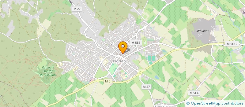 localisation de l'entreprise DIVINE ET SENS à PIGNAN