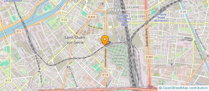 localisation de l'entreprise DIVINE PROTECTION PRIVEE à SAINT-OUEN-SUR-SEINE