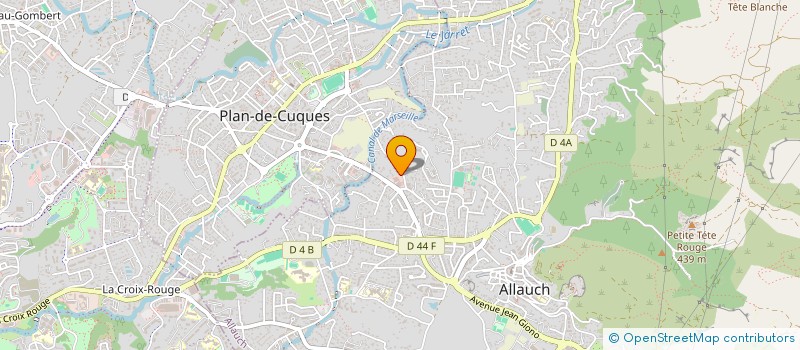 localisation de l'entreprise DIVINE & SENS à ALLAUCH
