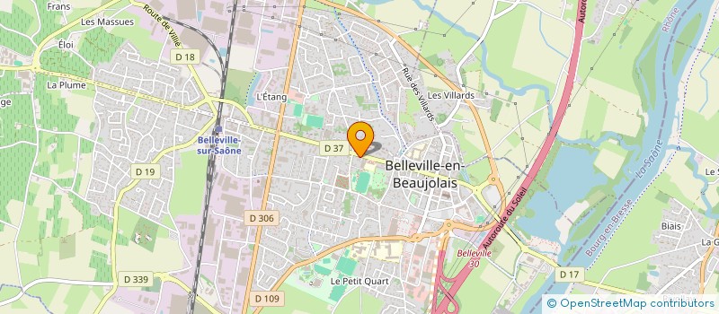 localisation de l'entreprise DIVINEO à BELLEVILLE-EN-BEAUJOLAIS