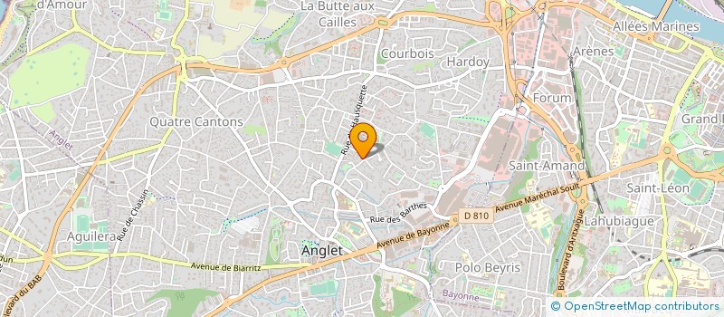 localisation de l'entreprise DIVINITE FUNERAIRE  ANGLET