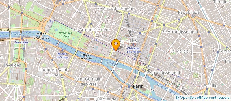 localisation de l'entreprise DIVINITEL SA à PARIS