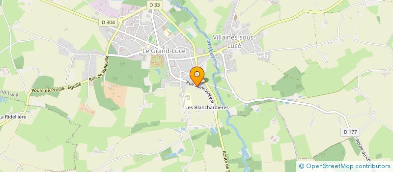 localisation de l'entreprise DIVINS  LE GRAND-LUCE