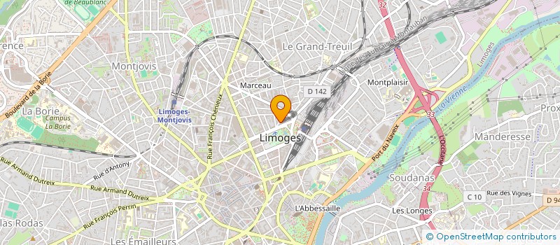 localisation de l'entreprise DIVINVEST à LIMOGES