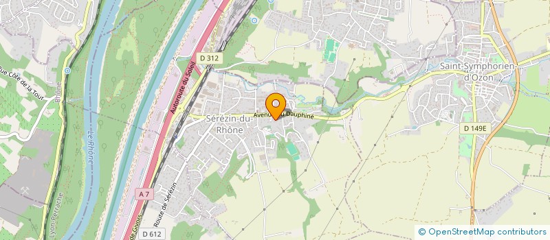localisation de l'entreprise DIVIRISK à SEREZIN-DU-RHONE