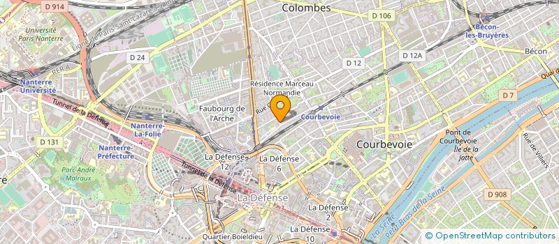 localisation de l'entreprise DIVISION DEVELOPPEMENT INFORMATION  COURBEVOIE
