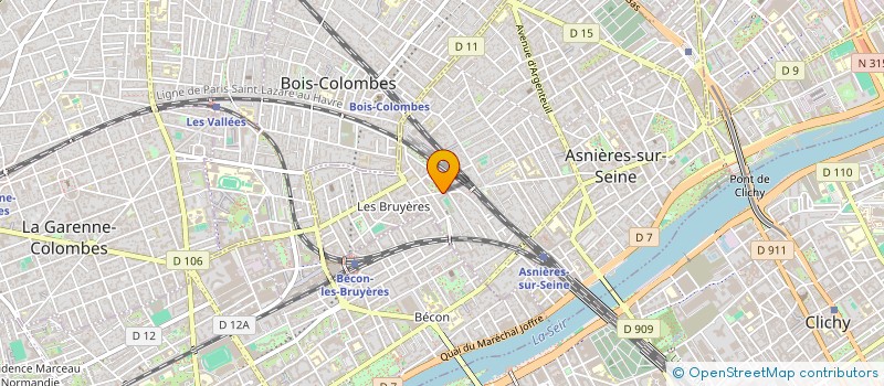 localisation de l'entreprise DIVITAE COURTAGE  ASNIERES-SUR-SEINE