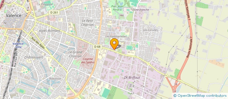 localisation de l'entreprise DIVO SARL à VALENCE