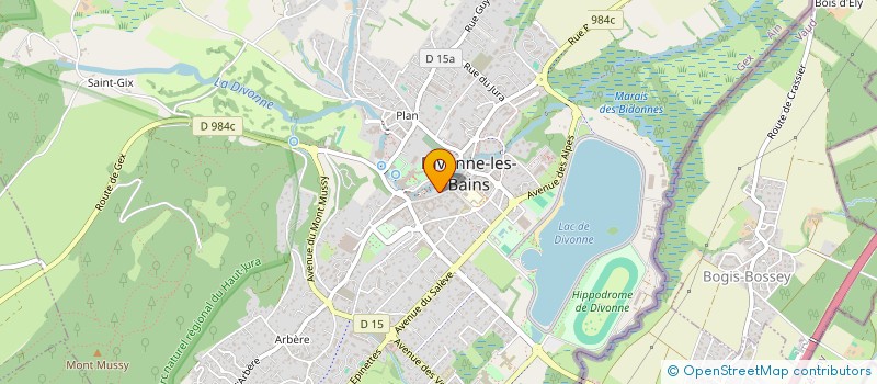localisation de l'entreprise DIVONNE IMMOBILIER à DIVONNE-LES-BAINS