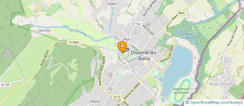 localisation de l'entreprise DIVONNE RING BOXING 01 à DIVONNE-LES-BAINS