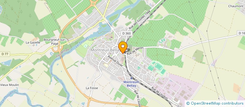 localisation de l'entreprise DIVONO à MONTREUIL-BELLAY