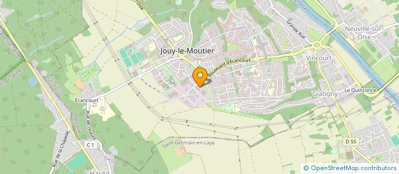 localisation de l'entreprise DIWA DRINK à JOUY-LE-MOUTIER