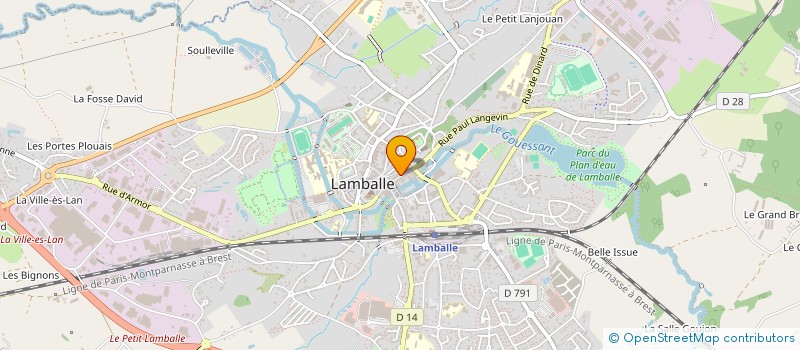 localisation de l'entreprise DIWALL COURTAGE à LAMBALLE-ARMOR
