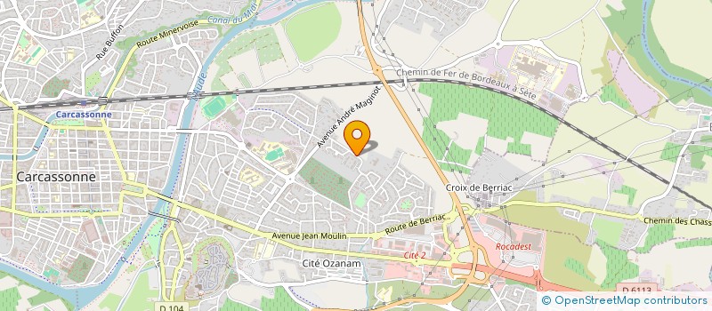 localisation de l'entreprise DIX 99 à CARCASSONNE