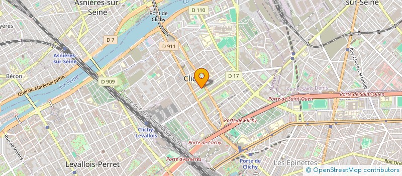 localisation de l'entreprise DIX DE CONDUITE à CLICHY