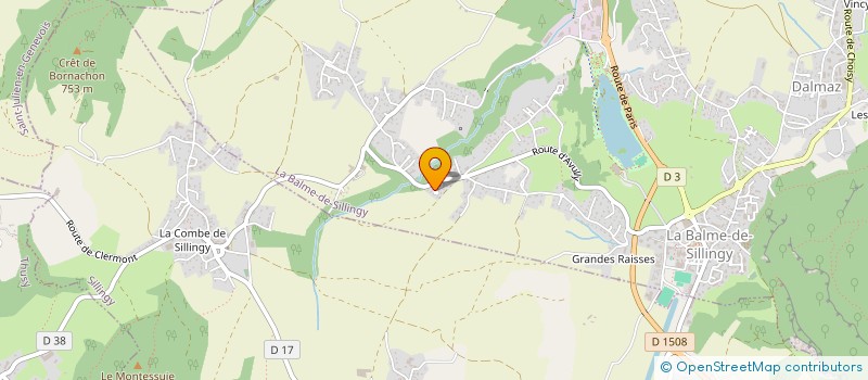 localisation de l'entreprise DIX DE DENIERS  LA BALME-DE-SILLINGY