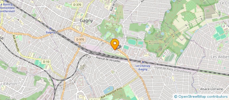 localisation de l'entreprise DIX DIX  GAGNY