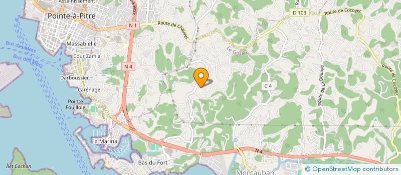 localisation de l'entreprise DIX DOIGTS à LE GOSIER