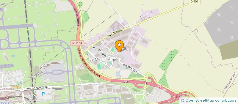 localisation de l'entreprise DIX-HUIT JANVIER  LE MESNIL-AMELOT