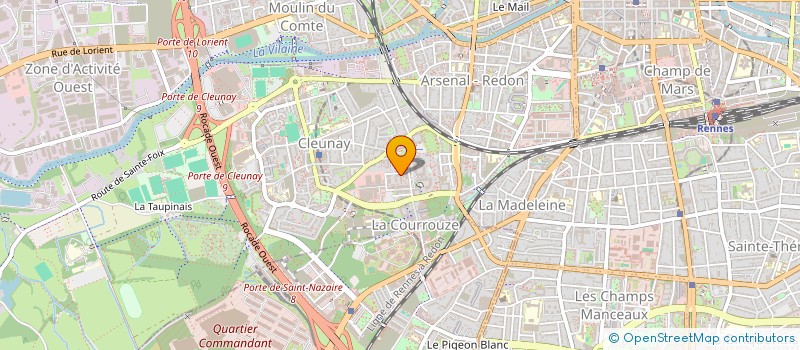 localisation de l'entreprise DIX-HUIT VINGT à RENNES
