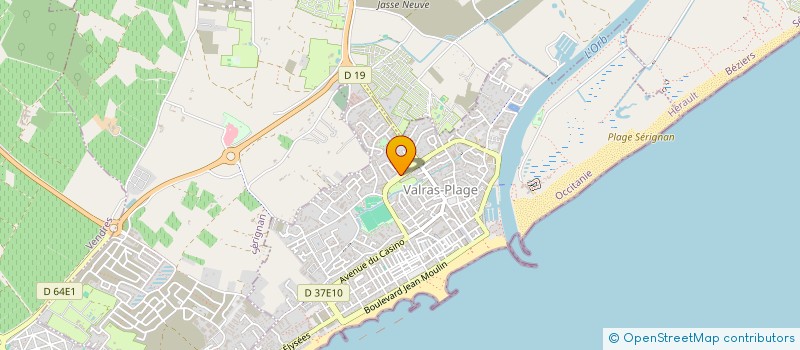 localisation de l'entreprise DIX IMMOBILIER  VALRAS-PLAGE