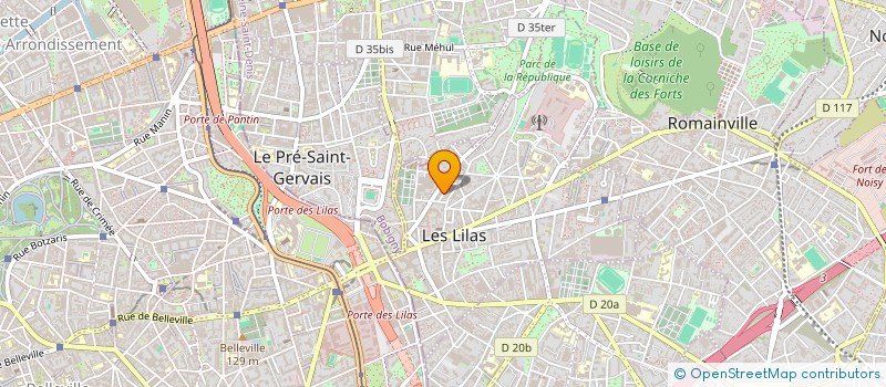 localisation de l'entreprise DIX MIRED à LES LILAS