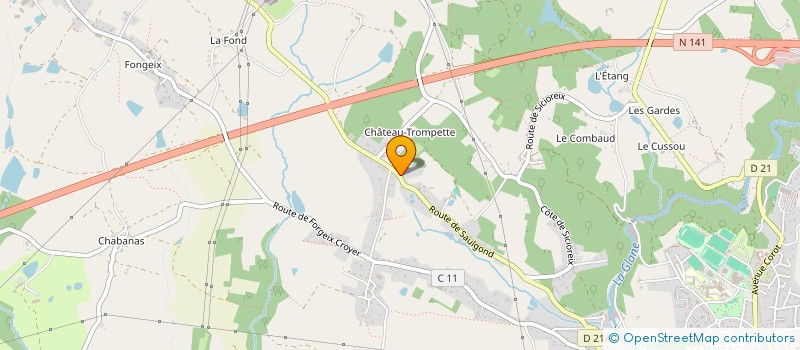 localisation de l'entreprise DIX ONZE HUIT TROIS à SAINT-JUNIEN
