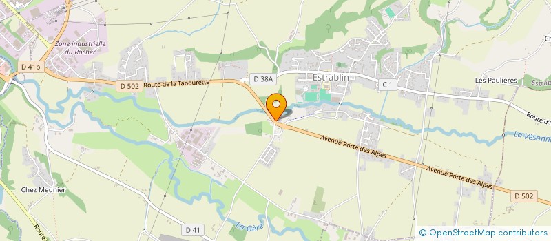 localisation de l'entreprise DIX RUE HENRI MURET  ESTRABLIN