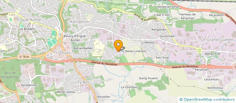 localisation de l'entreprise DIX SEPT à QUIMPER