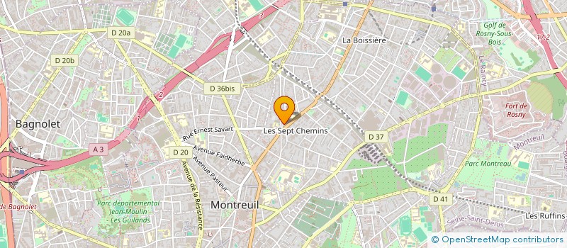localisation de l'entreprise DIX TRENTE QUATRE à MONTREUIL