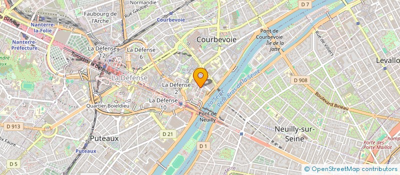 localisation de l'entreprise DIXIOR à COURBEVOIE
