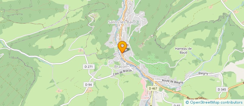 localisation de l'entreprise DIXIS à SALINS-LES-BAINS
