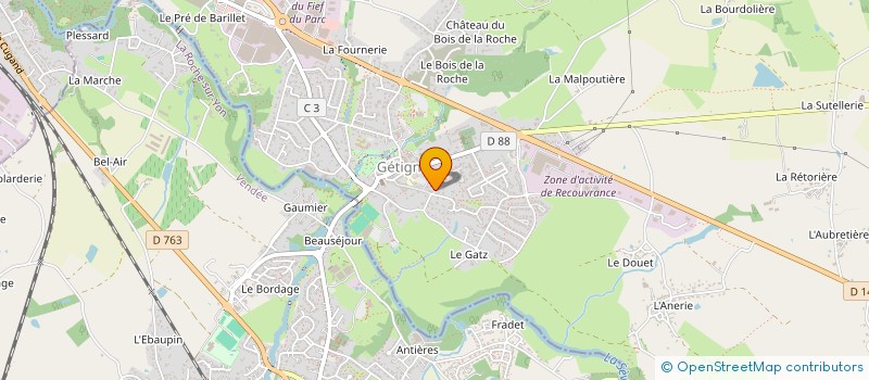 localisation de l'entreprise DIXNEUF INDIVISION  GETIGNE