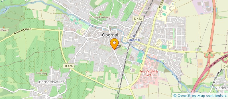 localisation de l'entreprise DIXPOURCENT  OBERNAI