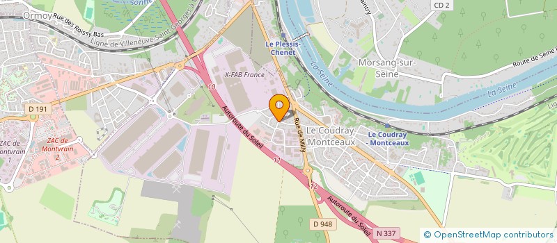 localisation de l'entreprise DIXVINGT  LE COUDRAY-MONTCEAUX