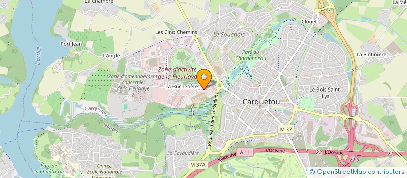 localisation de l'entreprise DIYAA à CARQUEFOU