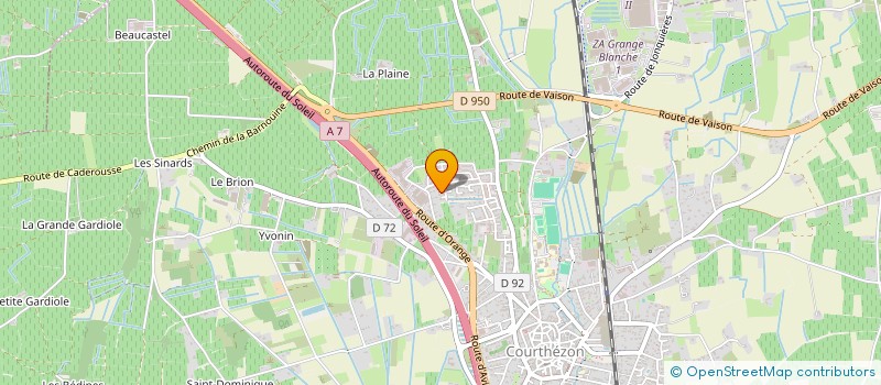 localisation de l'entreprise DIYANN  COURTHEZON