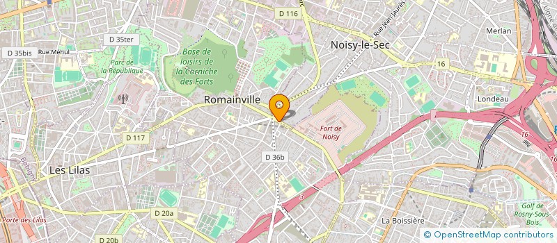localisation de l'entreprise DIYAR à ROMAINVILLE