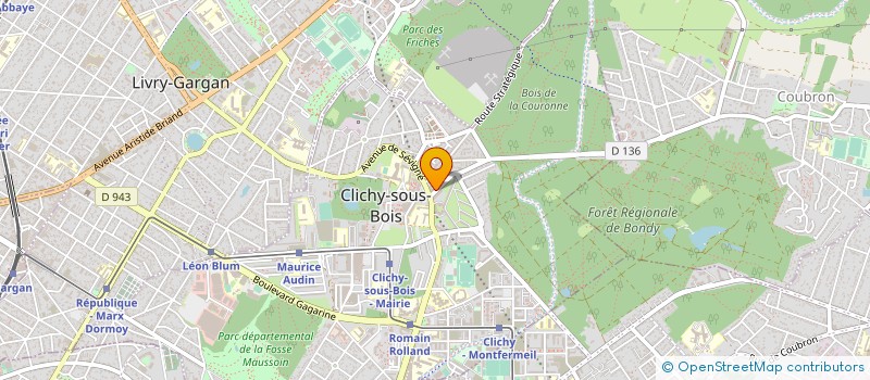 localisation de l'entreprise DIYAR BAT à CLICHY-SOUS-BOIS