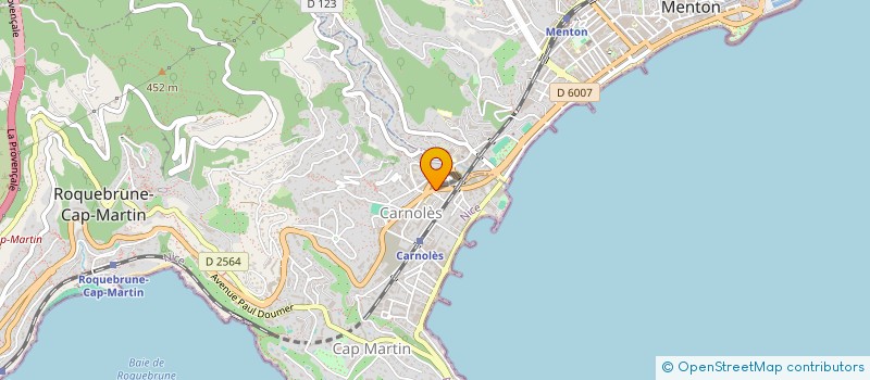 localisation de l'entreprise DIZAK à ROQUEBRUNE-CAP-MARTIN