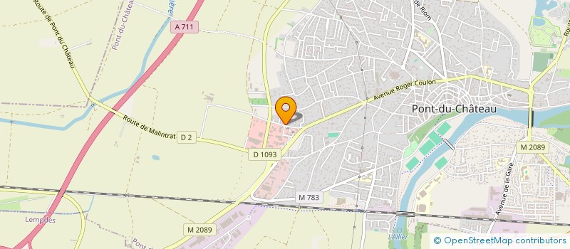 localisation de l'entreprise DIZIER BATIMENT  PONT-DU-CHATEAU