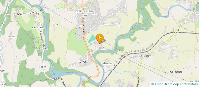 localisation de l'entreprise DIZIN-CADOUX  VALLIERES-SUR-FIER