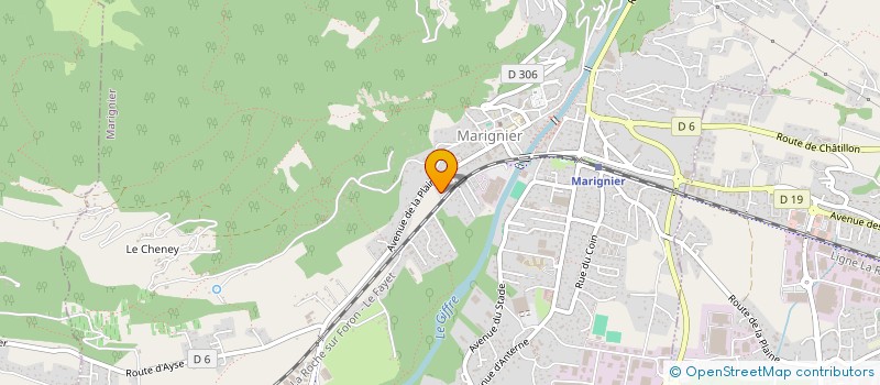 localisation de l'entreprise DIZNIGHT 5  MARIGNIER