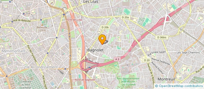 localisation de l'entreprise DIZZIDENCE ARTISTIQUE à BAGNOLET