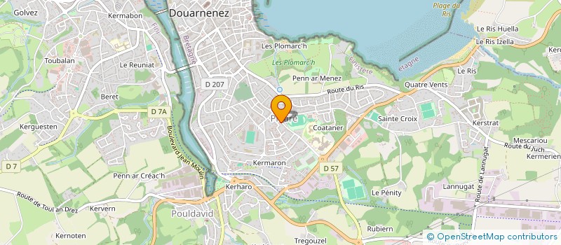 localisation de l'entreprise DIZZY TOWN BLUES à DOUARNENEZ