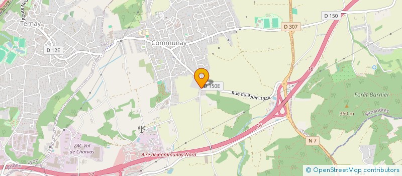 localisation de l'entreprise DJ  COMMUNAY