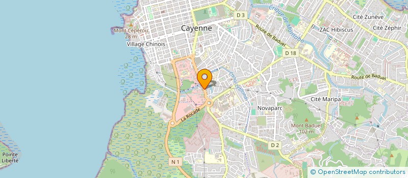 localisation de l'entreprise DJ  CAYENNE