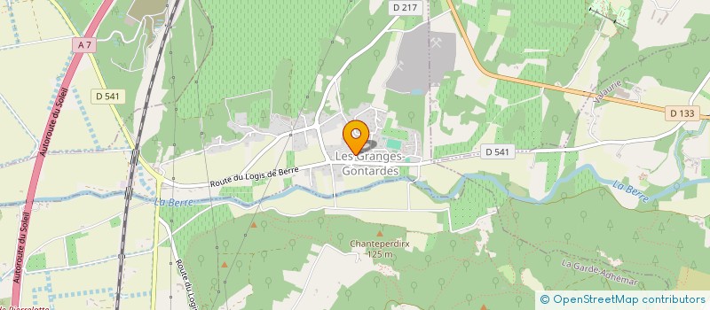 localisation de l'entreprise DJ A.R ANIMATIONS  LES GRANGES-GONTARDES